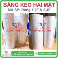 SALE  1 Cuộn Băng Keo Hai Mặt 1,2cm  2,4cm. Siêu dính, chịu nhiệt. - 1,2cm