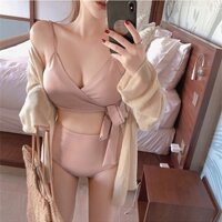 SALE 🍀 10.10 10.10 😍 . | Ảnh Thật | Bộ bơi nữ , bikini 2 mảnh buộc eo hồng nude . . . Đẹp . . ,