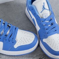 sale 12-12 Giầy Thể Thao Nike Jordan 1 Unc Giầy Sneaker Nam Nữ Giá Rẻ JD1 Cổ Thấp Xanh Dương Da Cao Cấp