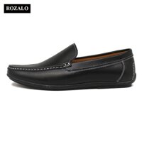 sale 12-12 [Mã LTP50 giảm 50000 đơn 150000] Giày lười nam da bò Rozalo R6102
