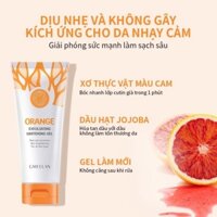 (SALE 12)Tẩy tế bào da chết mặt orange gmeelan 50g dịu nhẹ dưỡng trắng da làm sạch sâu lỗ chân lông