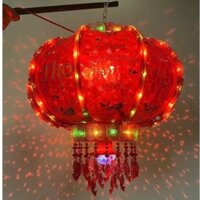 [Sale] (2024) Đèn Lồng Cắm Điện Chữ Việt Nam Xoay 360 Trang Trí Tết .Cầu Lồng Led 3D Tự Xoay Hàng Loại1