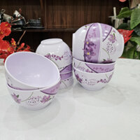 (SALE 20,50 cái) CHÉN CHÈ, chén nước chấm MECA. Họa tiết màu Tím sang trọng 9*5cm