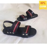 sale <3 G Rẻ Quá Trời  Sandal quai ngang nâu sọc đỏ mới ::P . new  <3 🇻🇳 2020 : ": : : :