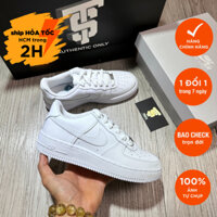 [SALE 30 - 70%] GIÀY NIKE CHÍNH HÃNG AIR FORCE 1 LOW LE GS ALL WHITE DH2920 111 Full Box Auth