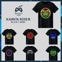 Sale 30%  Áo thun Kamen Rider OOO Medal Black T-Shirt Collections ngắn tay