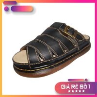 [Sale 3/3] Dép doctor nam 2007 da bò thật.Bảo hành: 12 tháng.MS:DT 15 Sale 11 -op1 - |