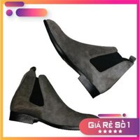 [Sale 3/3] Giày nam chelsea boot da bò lộn 2H - 47 Sale 11 -op1 " _ :