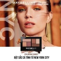 sale 35%-Bảng Phấn Mắt Maybelline New York 6 Màu The City Mini Palette 6.1g  - 5th Avenue Sunset- Chính Hãng