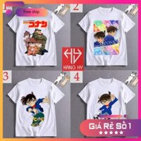 SALE- 4 mẫu áo thun in hình conan in tại shop Vải Cotton 4 chiều F120  - ADT Store