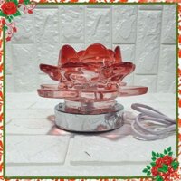[Sale 40%] 1136. ĐÈN XÔNG TINH DẦU HOA HỒNG THỦY TINH  [shop uy tín]