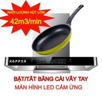 [SALE 50% + TẶNG CHẢO CHỐNG DÍNH SUNHOUSE] Máy Hút Mùi Mạnh Mẽ KOPPER HL42T - Lực Hút 42m3/min - 900mm