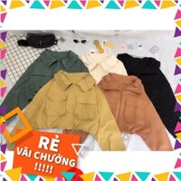 [Sale 51% Toàn Shop] ÁO KHOÁC NỮ FORM RỘNG CROPTOP