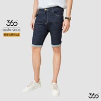 SALE 9-9 | ĐỒ NGON | Quần sooc jean nam 360 BOUTIQUE xắn gấu, màu xanh navy - QSJCN016 🌠 >_>