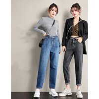 SALE 9-9 Quần jean nữ BIG SIZE phom baggy phong cách hàn quốc hot trend dành cho người béo 3370 Siêu phẩm