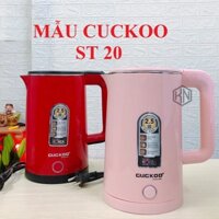 [SALE]  ấm đun nước siêu tốc 2.5 lít công suất lớn 1500w cuckoo st20 đun nhanh sôi 2 lớp cách điện cách nhiệt an toàn