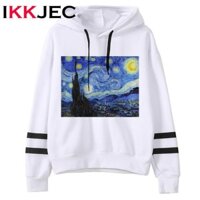 SALE- Áo Hoodie Dài Tay In Họa Tiết Tranh Sơn Dầu Van Gogh