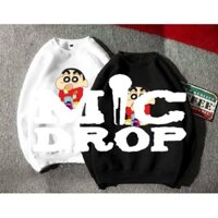 SALE- Áo nỉ Sweater hoạt hình shin form suông rông unisex cổ tròn, chất nỉ bông siêu ấm, cậu bé bút chì - áo chất 💖