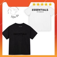 (Sale) áo phông thun Essentials chữ nổi, vật liệu cotton cao cấp, tay , dáng rộng, giành cho nam và nữ