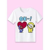 SALE- Áo thun BTS in hình TATA CHIMMY BT21 - hàng HOT