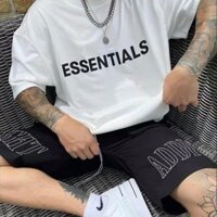 SALE Áo thun Essentials In cao su Unisex Halious Basic Tee phông T shirt nam nữ tay lỡ oversize form rộng 2 màu