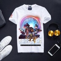 [Sale] Áo Thun Free Fire Màu Trắng Cotton - Thẻ Vô Cực Mùa 19