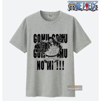 SALE- Áo Thun In Hình Luffy Gear 4  One Piece Màu Xám Vải Thái S086 - mẫu áo HOT