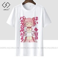 SALE- Áo thun Madoka Magica Kaname Madoka ngắn tay