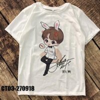 SALE- Áo thun nam nữ Jungkook BTS Army Chữ kí Cooky - áo siêu HOT