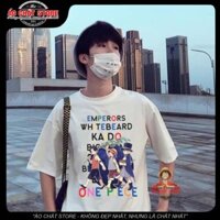 SALE -  Áo thun tay lỡ form rộng unisex One Piece Ace Luffy Sabo chibi  - Limited