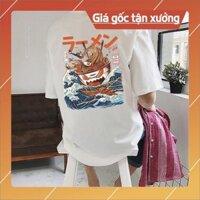 SALE- Áo Thun Tay Lỡ Unisex Mì Ramen