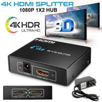 {Sale} Bộ chia HDMI 1 ra 2 – HDMI Splitter 1x2 - chia cổng ra 2 màn hình TV, máy chiếu siêu nét (OEM)