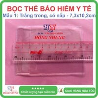 SALE Bọc thẻ Bảo hiểm y tế BHYT - Dẻo trong có nắp đậy chống nước - 1 cái 7,3x10,2cm