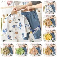 [SALE] BS50 ⚡Size80-120⚡ Đồ bộ cho bé trai - Áo sơ mi + Quần jean cho bé⚡HÀNG QUẢNG CHÂU - THỜI TRANG TRẺ EM⚡