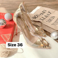 SALE Cao gót lbt mặt trời đế đỏ QCCC Size 36