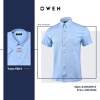 Sale Chính Hãng (ẢNH THẬT) OWEN - Áo sơ mi ngắn tay Owen 100% Nano 90599 hot 🌺 neww * %