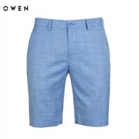 Sale Chính Hãng OWEN - Quần short nam Owen kẻ ca rô màu xanh SV 20234 hot 🌺 neww *  %