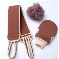 [SALE] COMBO BÔNG TẮM 3 CHI TIẾT KỲ LƯNG - GĂNG TAY TẨY DA CHẾT - BÔNG TẮM - Cam Kết Chất Lượng