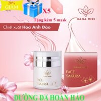 Sale cực sốc KEM DƯỠNG TRẮNG DA CHỐNG LÃO HÓA  SAKURA  HANA MISS tặng kèm 5 mask