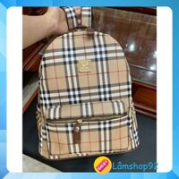 🎁{SALE ĐẬM} Balo da họa tiết kẻ BBR  nam nữ đi học đi chơi size 40 Vừa A4 , Laptop hàng quảng châu loại 1👌👌