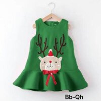 Sale Đầm Noel thêu tuần lộc