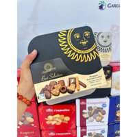 SALE Date 10.25] Bánh quy Herny Lambert Best Selection Mặt Trời Đen ( Hộp Thiếc 1000g - Đức )