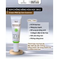 [SALE DATE T7/2025] Kem chống nắng hóa học DR.G GREEN MILD UP SUN ESSENCE