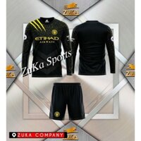 (Sale đầu mùa) Bộ Quần Áo bóng đá dài tay CLB Man Cyty 2021-2022