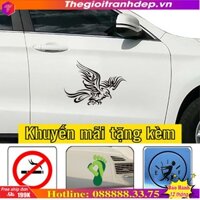 [Sale]-Decal dán xe bán tải, tem trang trí sườn xe hình sinh vật truyền thuyết