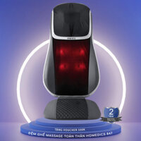 sale Đệm massage hồng ngoại 3D Shiatsu TruTouch HoMedics MCS-847HJ HT Beauty massage trị liệu vùng lưng vai gáy Cam Kết