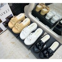 (SALE) Dép Xuồng Hoa Trà C.n 8p Da Mềm Êm Fullbox Bill Túi Cao Cấp