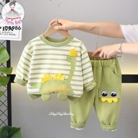 (SALE) ĐỒ BỘ DÀI TAY KL XANH CỔ DÀI ĐỘI NÓN ,ĐỒ BỘ THU ĐÔNG DỄ THƯƠNG,ĐỒ BỘ TRẺ EM,THỜI TRANG BÉ TRAI