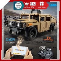 [SALE] Đồ Chơi Lắp Ráp Điều Khiển Xe Địa Hình Chiến Đấu Humvee - CADA C51202W - steam toys