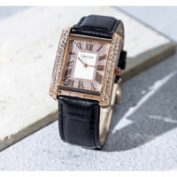 SALE : Đồng hồ Dây da Nam Đính Đá sang trọng